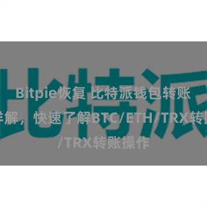 Bitpie恢复 比特派钱包转账教程详解，快速了解BTC/ETH/TRX转账操作